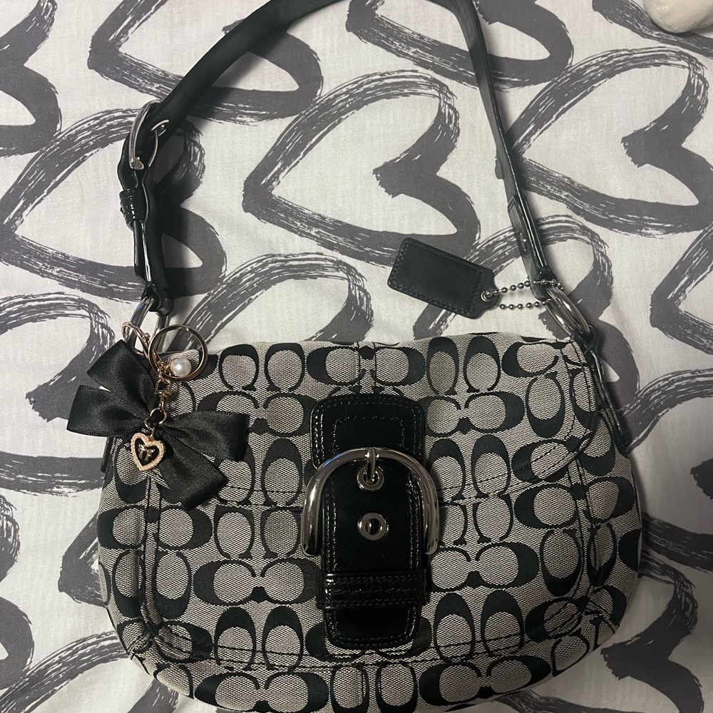 Black and Gray Designer Women's Bag